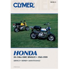 Show details of Clymer Honda 50-110Cc Ohc Singles, 1965-1999 (Paperback).