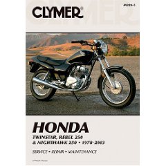 Show details of Clymer Honda Twinstar, Rebel 250 & Nighthawk 250: 1978-2003 (Clymer Motorcycle Repair) (Paperback).