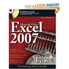 Show details of Excel 2007 Bible (Paperback).