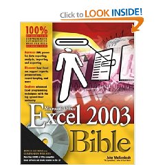Show details of Excel 2003 Bible (Paperback).