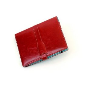 Show details of M-edge Prodigy Hinge Jacket for Kindle 2 (Genuine Leather--Marbled Red).