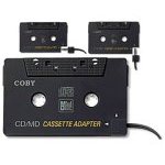 Show details of Coby CA-747 Dual Position CD/MD/MP3 Cassette Adapter.