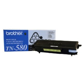 Show details of Brother TN580 High Yield Black Toner Cartridge.