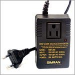 Show details of SIMRAN 200 WATTS STEP DOWN CONVERTER MODEL SMF-200 FOR TRAVELLING OVERSEAS.