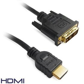 Show details of Premium High Resolution 10FT / 3m 24K GOLD HDMI TO DVI M/M CABLE FOR HDTV PLASMA DVD.