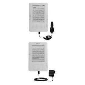 Show details of Essential Kit for the Amazon Kindle 2 - includes Car and Wall Charger with Rapid Charge Technology.