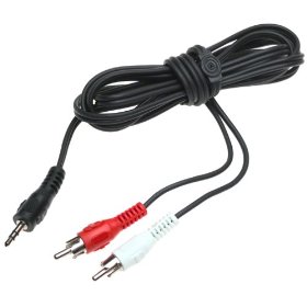 Show details of Belkin Audio Y Cable Splitter 1-Mini Plug/2-RCA Plugs (6ft).