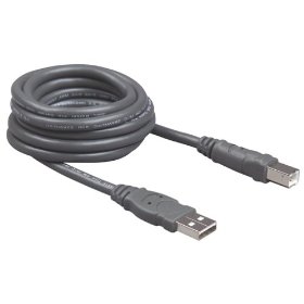 Show details of Belkin F3U133-16 USB 2.0 A/B Cable (16 Feet).