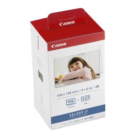 Show details of Canon KP-108IN Color Ink Paper Set (3115B001).