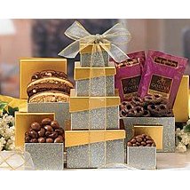 Show details of Godiva Chocolate Tower.