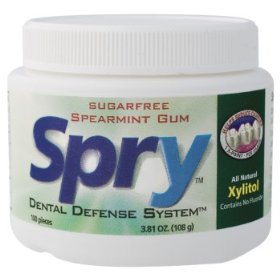 Show details of Spry Sugarfree Gum - 100 pieces, Package of 1 - Available in Various Flavors.