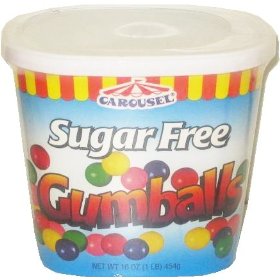 Show details of Gumballs Sugar Free 16oz Carton.
