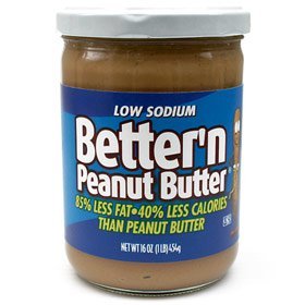 Show details of Better N Peanut Butter BPB LS-4 Better'n Peanut Butter 16 oz. Low Sodium - 4 Pack.