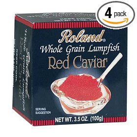 Show details of Roland Red Lumpfish Caviar (2x(4x6), 3.5-Ounce Jars (Pack of 4).