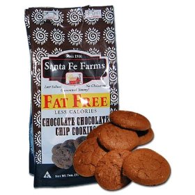 Show details of Sante Fe Farms Fat Free Chocolate Chocolate Chip Cookies, 7 oz bags.