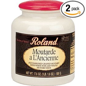 Show details of Roland Moutarde a L'Ancienne (Grained Mustard with Whole Mustard Seeds), 17.6-Ounce Stone Jugs (Pack of 2).