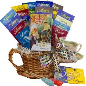 Show details of A Spot of Tea? Tea Cup Sampler Gift Basket - A Great Gift For Her!.