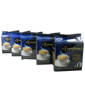 Show details of Tassimo T-Disk: Gevalia Crema T-Disc Pods (Case of 5 packages; 80 T-Discs Total).