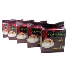 Show details of Tassimo T-Disk: Suchard Hot Chocolate T-Disc Pods (Case of 5 packages; 40 T-Discs Total).