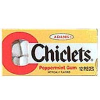 Show details of Cadbury Adams, Chiclets Gum Peppermint - 12 Each X 20 Packs.