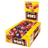 Show details of Tootsie Roll Lollipops - 100 Pops / Box.