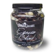Show details of Chocolate Espresso Beans in Dark Milk & White Chocolate by Dilettante 3 lbs.
