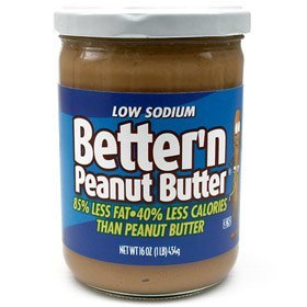 Show details of Better N Peanut Butter BPB LS -6 Better'n Peanut Butter 16 oz. Low Sodium - 6 Pack.