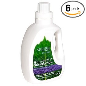 Show details of Seventh Generation Natural Fabric Softener, Blue Eucalyptus and Lavender Scent, Ultra-Concentrated, 40-Ounce Bottles (Pack of 6).