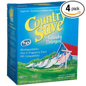 Show details of Country Save HE Laundry Detergent, Powder, 160-Load, 10-lb Boxes (Case of 4).