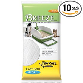 Show details of Tidy Cats Breeze Cats Litter Pad, 4-Count Refill, (Pack of 10).