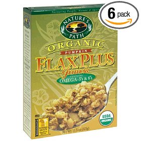Show details of Nature's Path Organic Flax Plus Granola Cereal with Pumpkin Seeds, 11.5-Ounce Boxes (Pack of 6).
