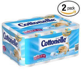 Show details of Kleenex Cottonelle Double Roll, 308 Sheets, 24 Packs (Pack of 2).