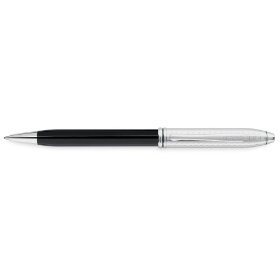 Show details of Cross Townsend Tango Black Lacquer / Engraved Rhodium Plated Ball Point Pen.