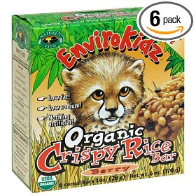 Show details of EnviroKidz Organic Cheetah Crispy Rice Bars, Berry, 6-Count Boxes (Pack of 6).