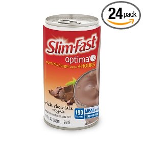 Show details of Slim-fast Optima Ready To Drink, Chocolate Royale, 11-Ounce Cans (Pack of 24).