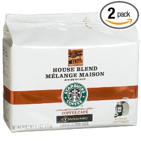 Show details of Starbucks House Blend, Medium, T-Discs for Tassimo System, 6.1-Ounce Packages (Pack of 2).