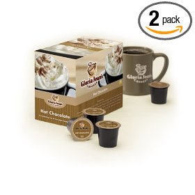 Show details of Gloria Jean's, Hot Chocolate, K-Cups for Keurig Brewers, 24-Count Boxes (Pack of 2).