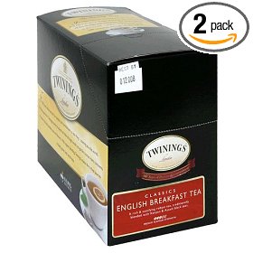 Show details of Twinings English Breakfast Tea, K-Cups for Keurig Brewers, 25-Count Boxes (Pack of 2).