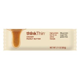 Show details of thinkThin&#8482;  Creamy Peanut Butter, 2.1 Ounce Bar (Pack of 10).