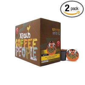 Show details of Coffee People K-Cup Extra Bold Black Tiger Dark Roast, 24-Count Boxes (Pack of 2).