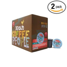 Show details of Coffee People K-Cup Extra Bold French Roast Decaf, 24 Count Boxes (Pack of 2).