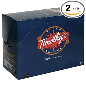 Show details of Timothy's World Coffee, Colombian La Vereda, K-Cups for Keurig Brewers, 24-Count Boxes (Pack of 2).