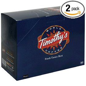 Show details of Timothy's World Coffee, Extra Bold Parisian Nights, K-Cups for Keurig Brewers, 24-Count Boxes (Pack of 2).