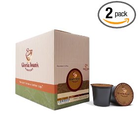 Show details of Gloria Jean's Coffees, K-Cup, Hazelnut Coffee for Keurig Brewers, 24-Count Boxes (Pack of 2).