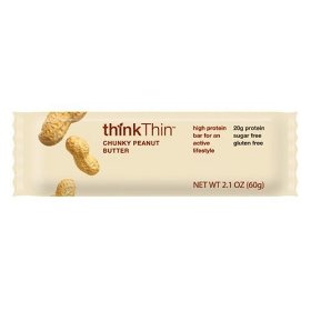 Show details of thinkThin&#8482; Chunky Peanut Butter, 2.1 Ounce Bar (Pack of 10).
