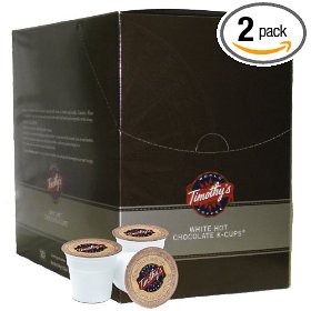 Show details of Timothy's World Coffee K-cups White Hot Chocolate, 22 Count  (Pack of 2).