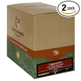 Show details of Gloria Jean's Coffees, K-Cup, Cappuccino for Keurig Brewers, 24-Count Boxes (Pack of 2).