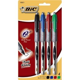 Show details of BIC Z4+ Bold Porous Point 1.0mm, Assorted, 4-Count Package (Pack of 6).