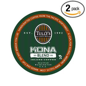 Show details of Tully's Coffee Kona Coffee, 24-Count K-Cups (Pack of 2).