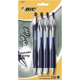 Show details of BIC Pro+ Gel Pen .7mm, Blue, 4-Count Package (Pack of 6).